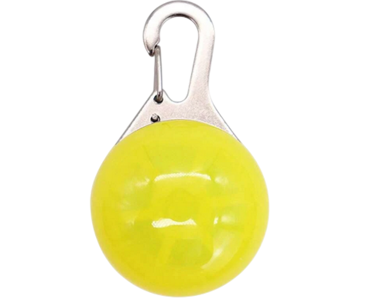 Lumière de sécurité LED pour chien Jaune
