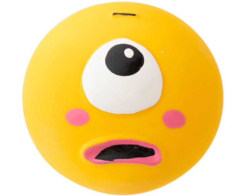 Balle à couinement pour chien minion jaune