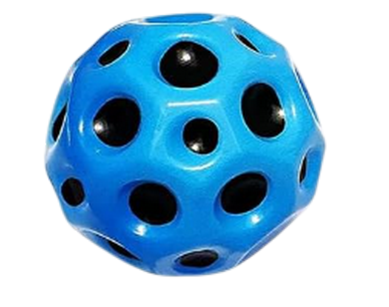 Balle rebondissante "astro jump" ultra élastique Bleue