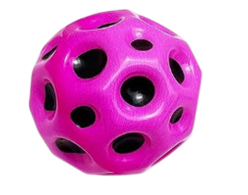 Balle rebondissante "astro jump" ultra élastique rose