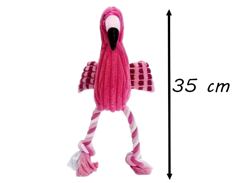 Jouet pour chien peluche Flamand Rose