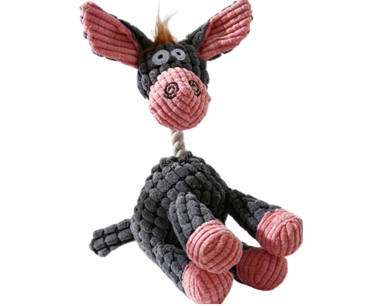Jouet pour chien peluche petit ane