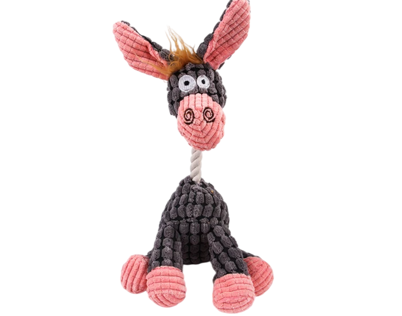 Jouet pour chien peluche petit ane