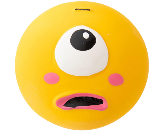 Balle à couinement pour chien minion jaune
