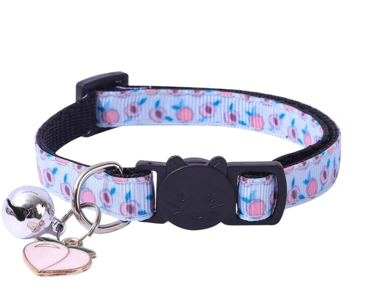 Collier pour chat sa breloque Pêche et sa clochette