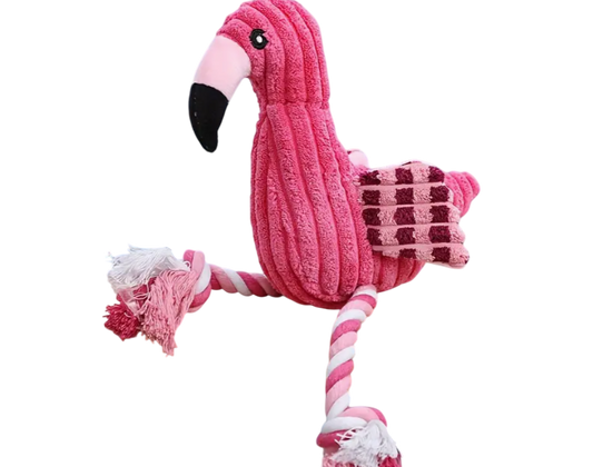 Jouet pour chien peluche Flamand Rose