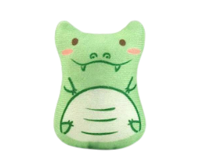 Jouet doudou pour chat avec herbe à chat Crocodile